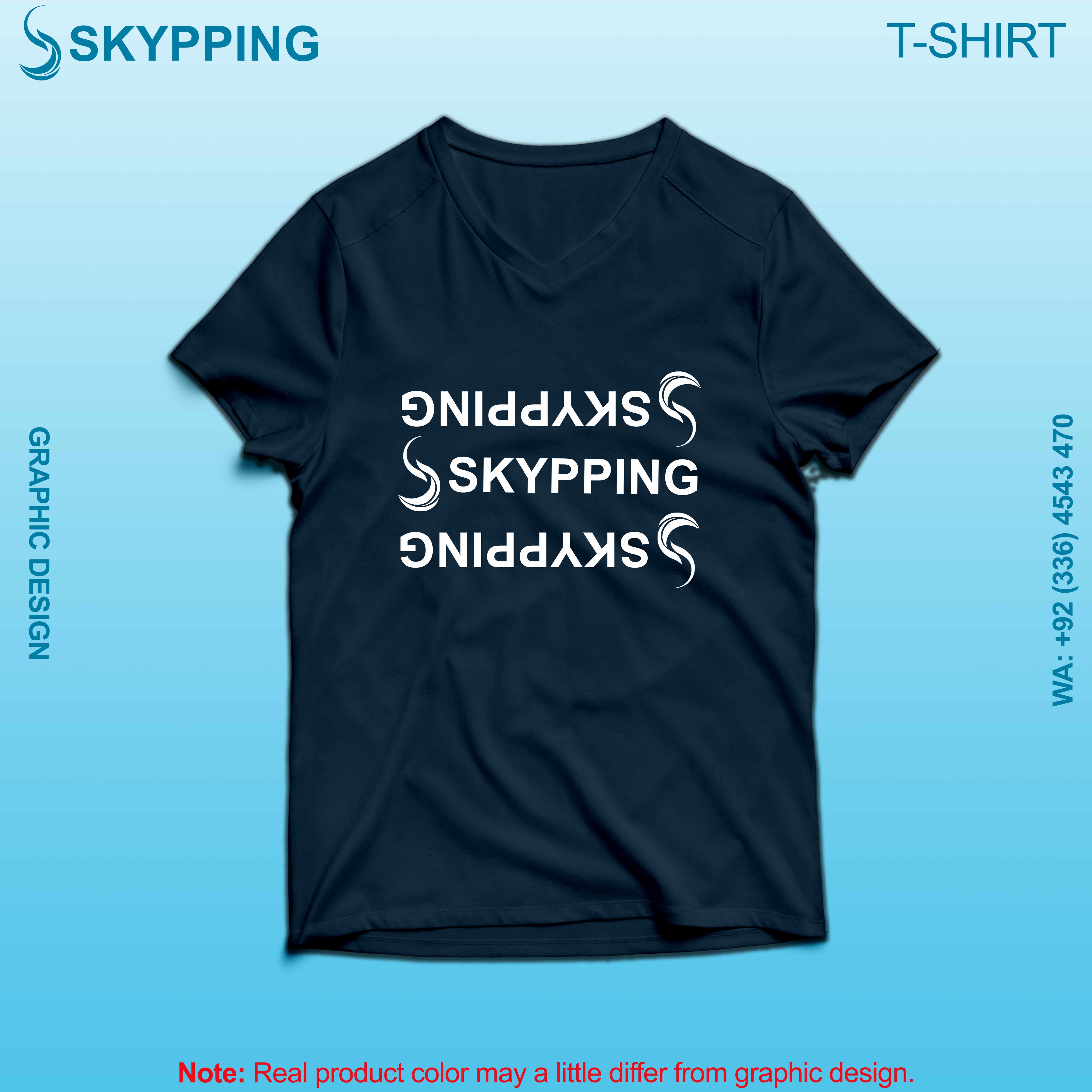 V-Neck Short set-in style sleeve long length t-shirt with shoulder panel for men